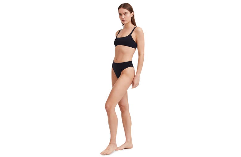 Au Naturel By Gottex Solid Bikini Bra Swim Top In Black