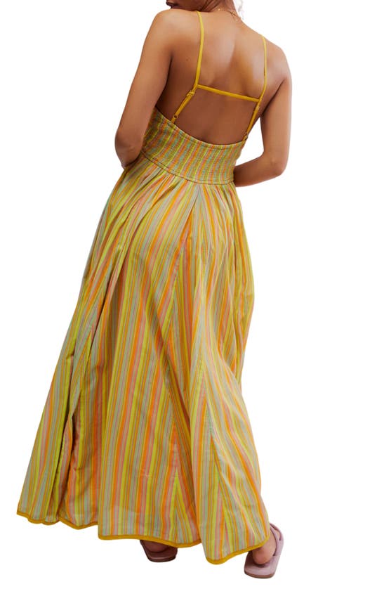 Shop Free People Dream Weaver Cotton Maxi Sundress In Citrus Combo