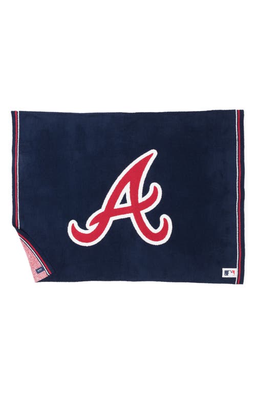 Barefoot Dreams Cozychic Atlanta Braves Throw Blanket In Braves Multi