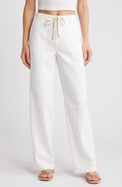 Baggy High Waist Wide Leg Jeans in Pearl