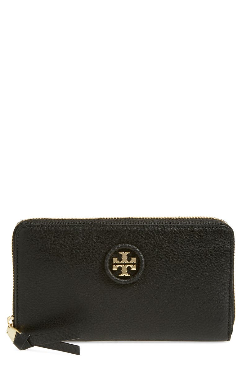 Tory Burch Leather Zip Around Continental Wallet (Nordstrom Exclusive) | Nordstrom