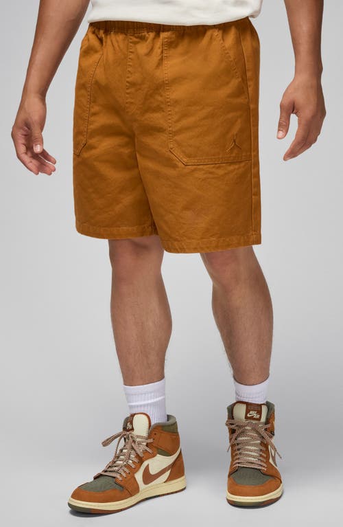 Shop Nike Essentials Woven Shorts In Desert Bronze