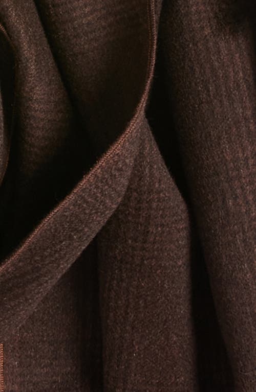 Clifton Wilson Glen Plaid Wool Scarf In Chocolate
