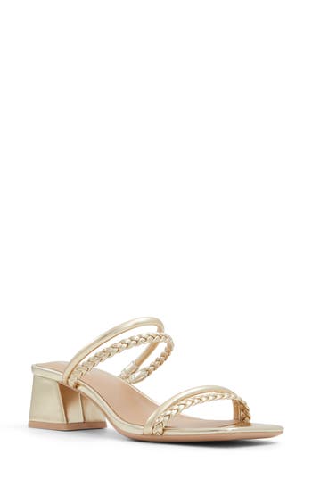 Call It Spring Keelay Slide Sandal In Champagne