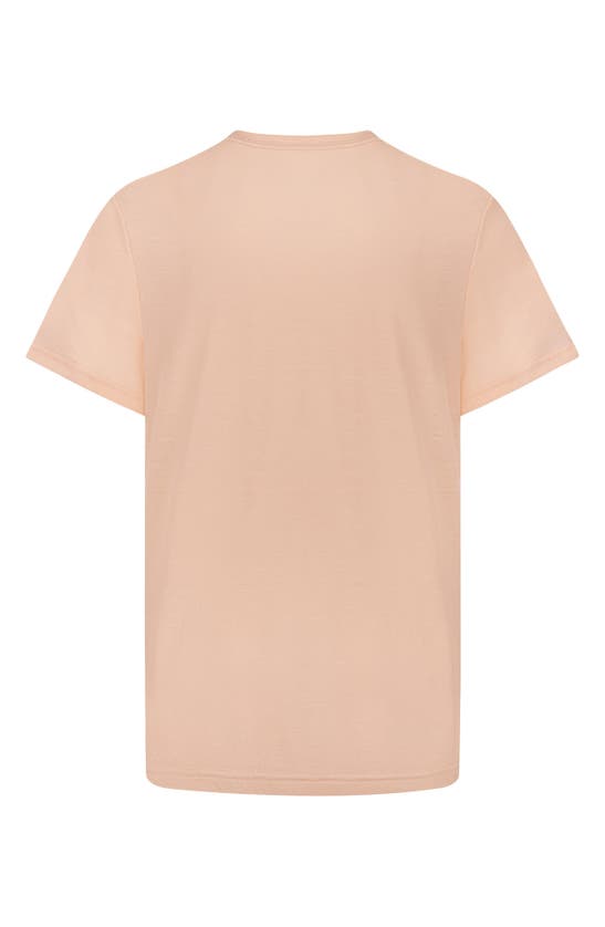Shop Hurley Kids' Cloud Slub Staple V-neck T-shirt In Faded Mango