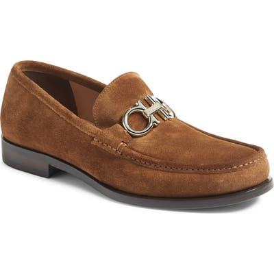 Salvatore Ferragamo Rolo Bit Loafer, Brown