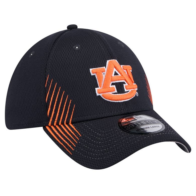 Shop New Era Navy Auburn Tigers Active Slash Sides 39thirty Flex Hat