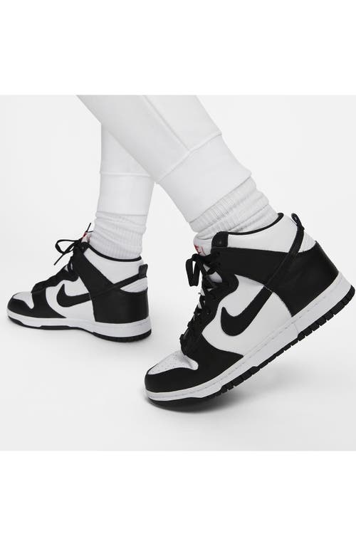 Shop Nike Sportswear Club Fleece Mid-rise Slim Joggers In White/black