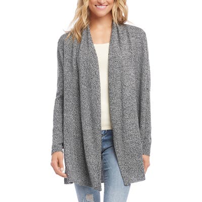 Karen Kane Drape Front Cardigan, Black
