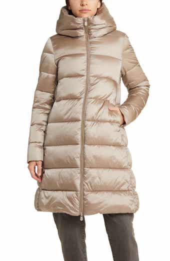 Buy CONTRAST MAXI BELTED LONG PUFFER Online - Karl Lagerfeld Paris