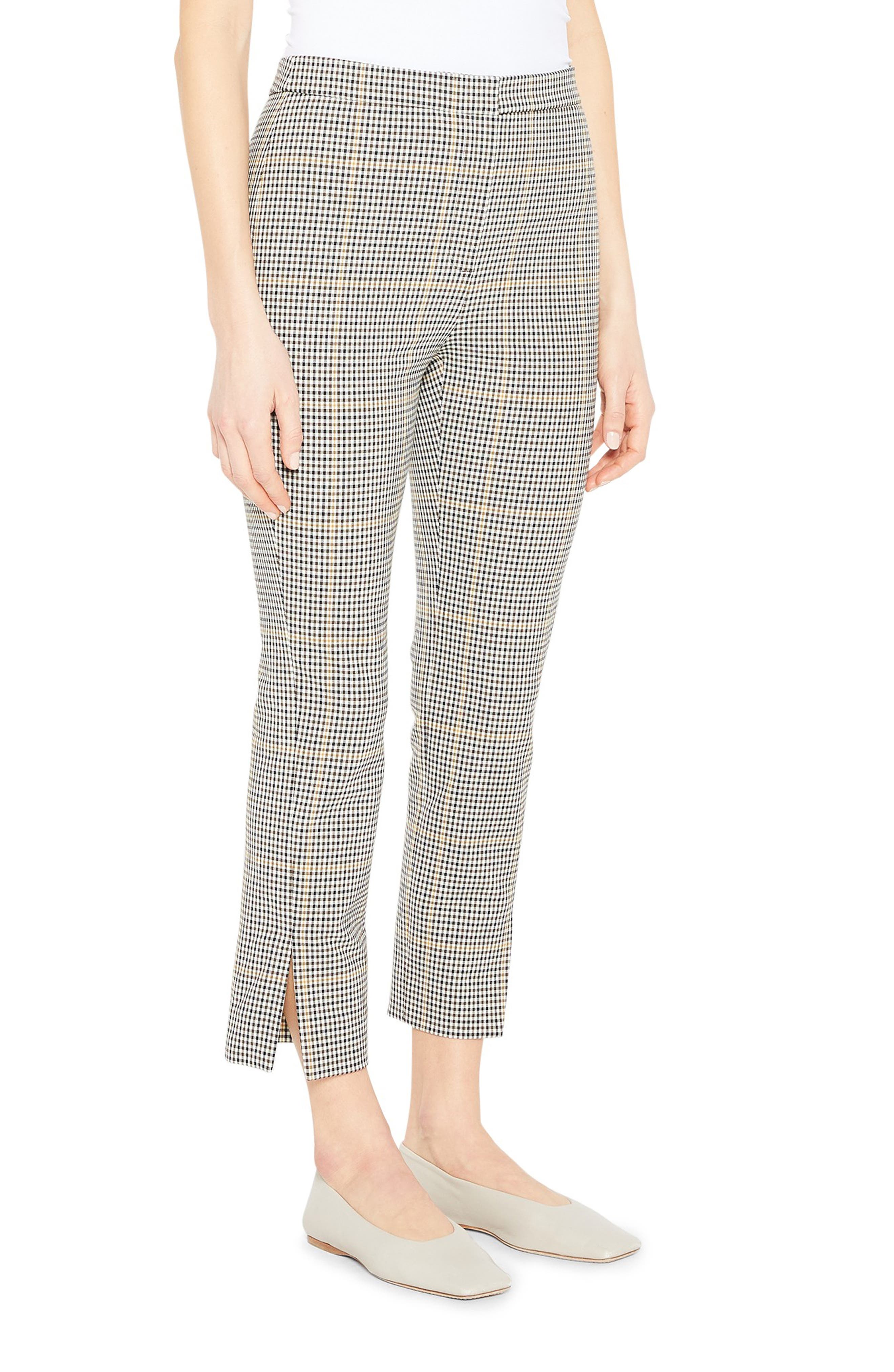 Theory Plaid Crop Pants | Nordstromrack