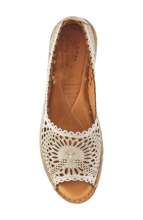 Spring Step Brandal Flat In Light Grey