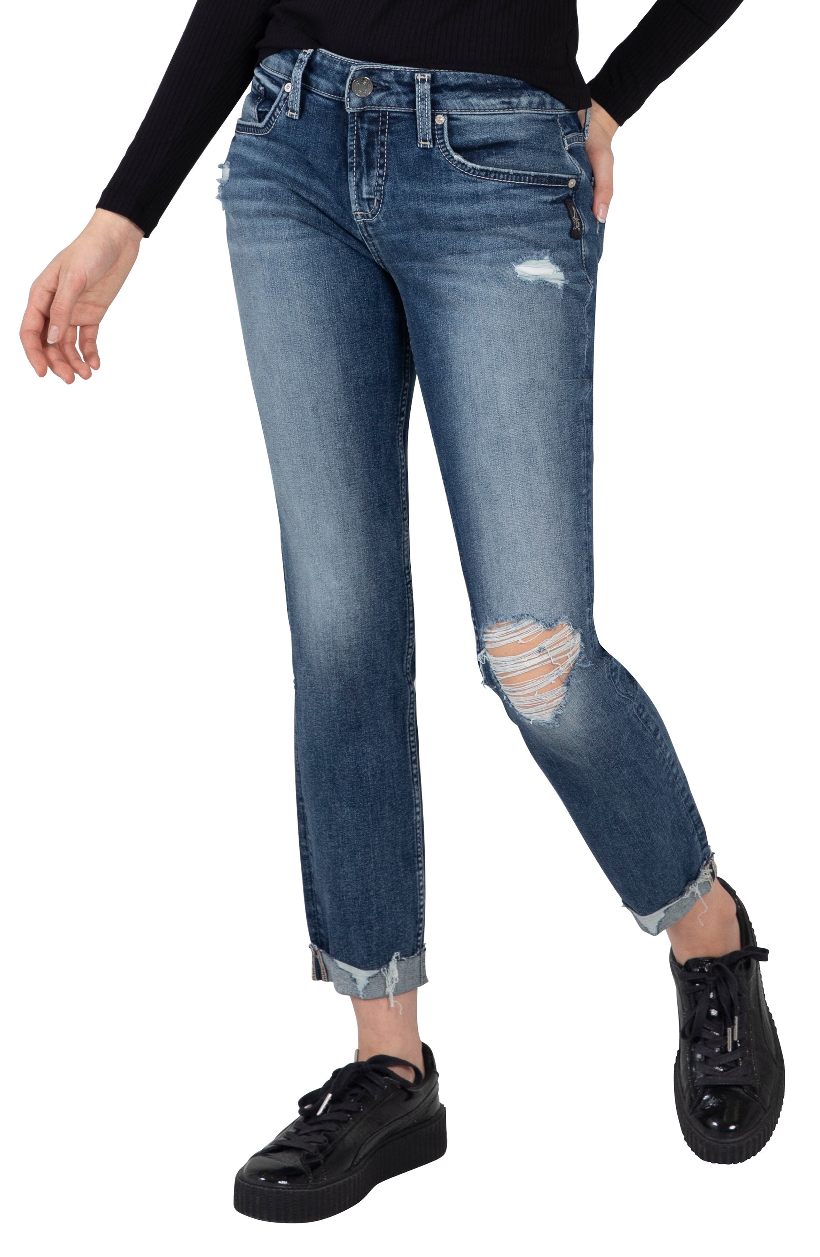 Silver Jeans Co. Slim Boyfriend Jeans 