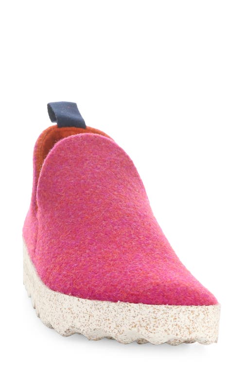 Asportuguesas By Fly London City Sneaker In 063 Fuchsia Tweed/felt