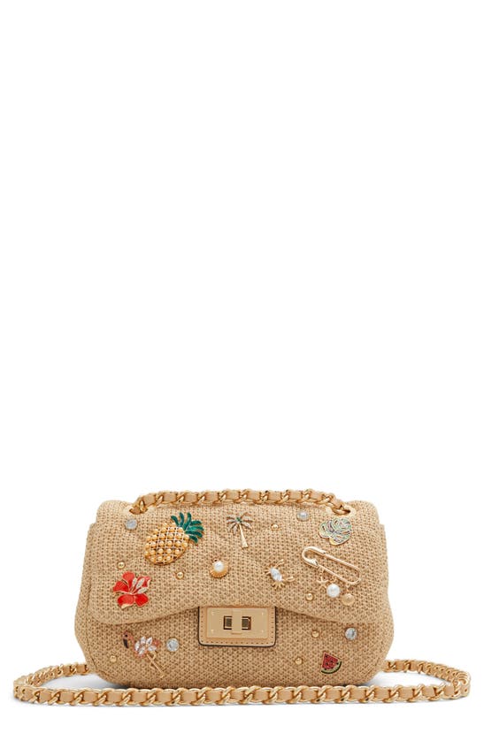 Shop Aldo Paradisaax Shoulder Bag In Natural