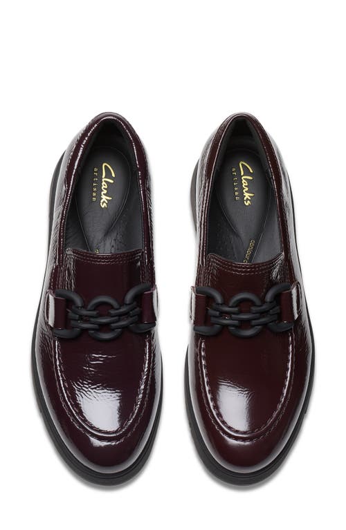 Clarksr Clarks(r) Loriini Izzy Platform Wedge Bit Loafer In Plum Patent