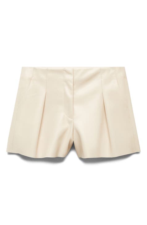 Buy TOTÊME Beige Pleated Shorts - 809 Overcast Beige At 30% Off