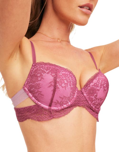 Shop Adore Me Olisa Push Up Demi Bra In Dark Purple