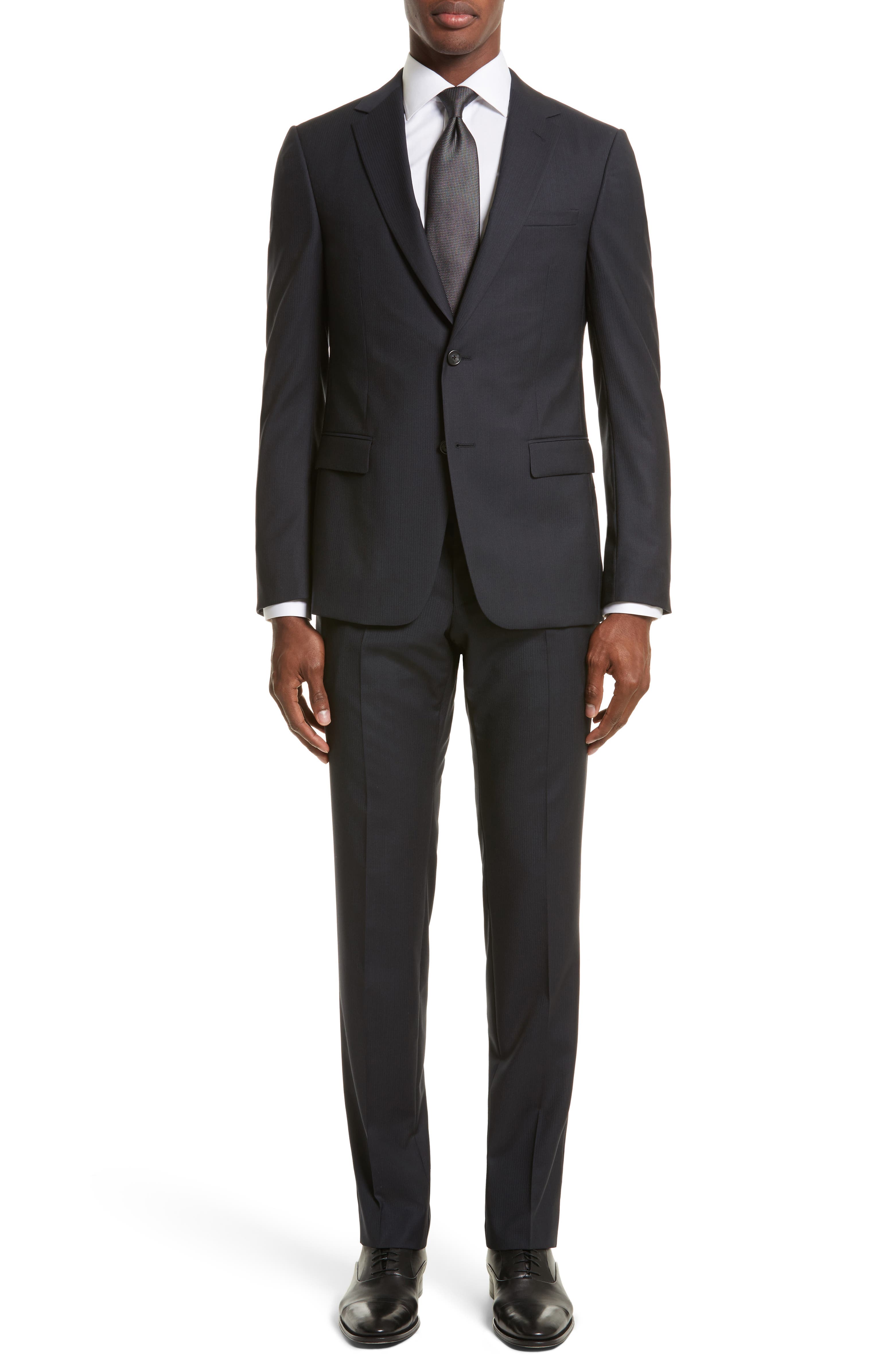 Z Zegna Drop 8 Trim Fit Stripe Wool Suit | Nordstrom