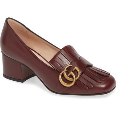 Gucci Gg Pump, Burgundy