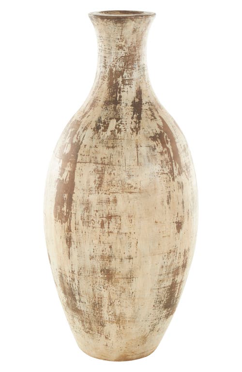 Ginger Birch Studio Brown Ceramic Vase In Brown