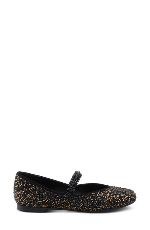 Azura By Spring Step Kailyn Mary Jane Flat In Black Multi