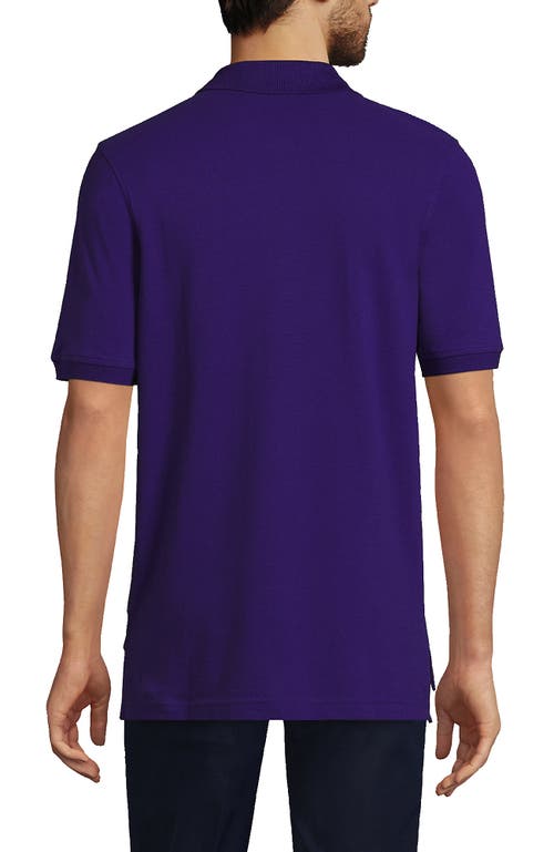 Shop Lands' End School Uniform Young  Short Sleeve Mesh Polo Shirt In Deep Purple