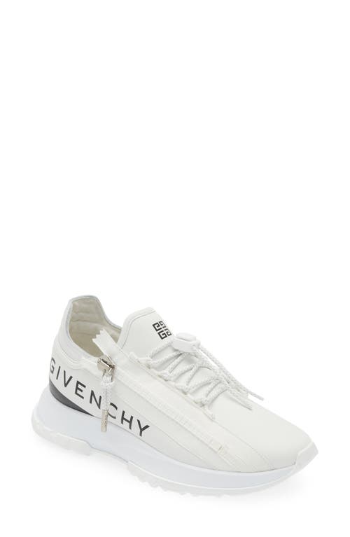 Givenchy Spectre Zip Sneaker In White/black