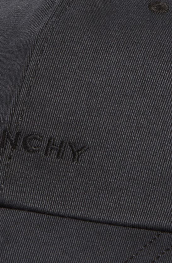 Givenchy Debossed Logo Adjustable Baseball Cap In Black