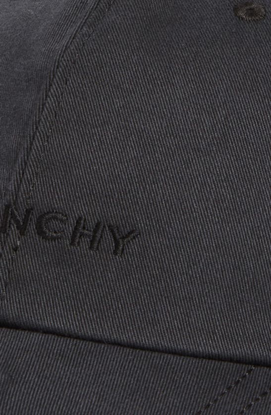 Shop Givenchy Debossed Logo Adjustable Baseball Cap In Black