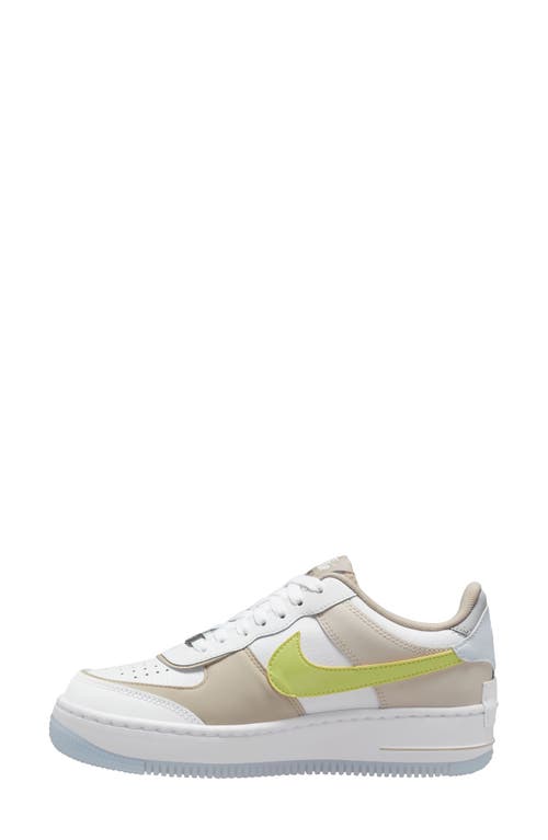 Shop Nike Air Force 1 Shadow Sneaker In White/lemon/grey