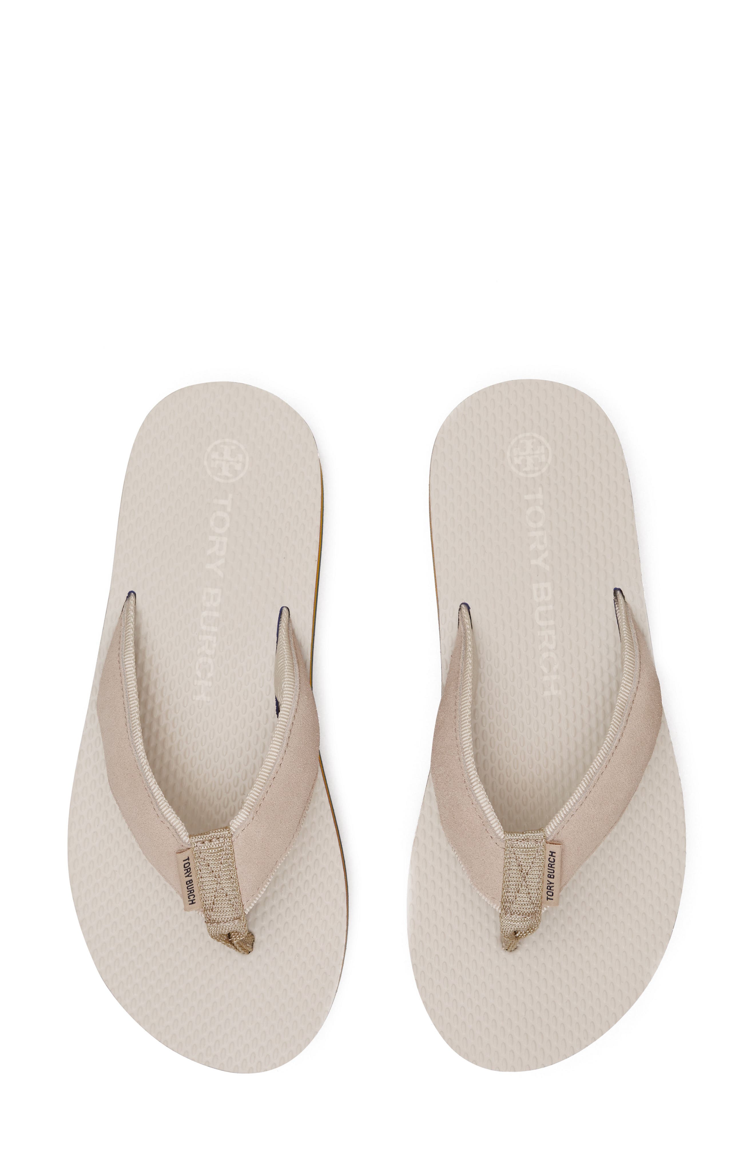 tory burch heart flip flop