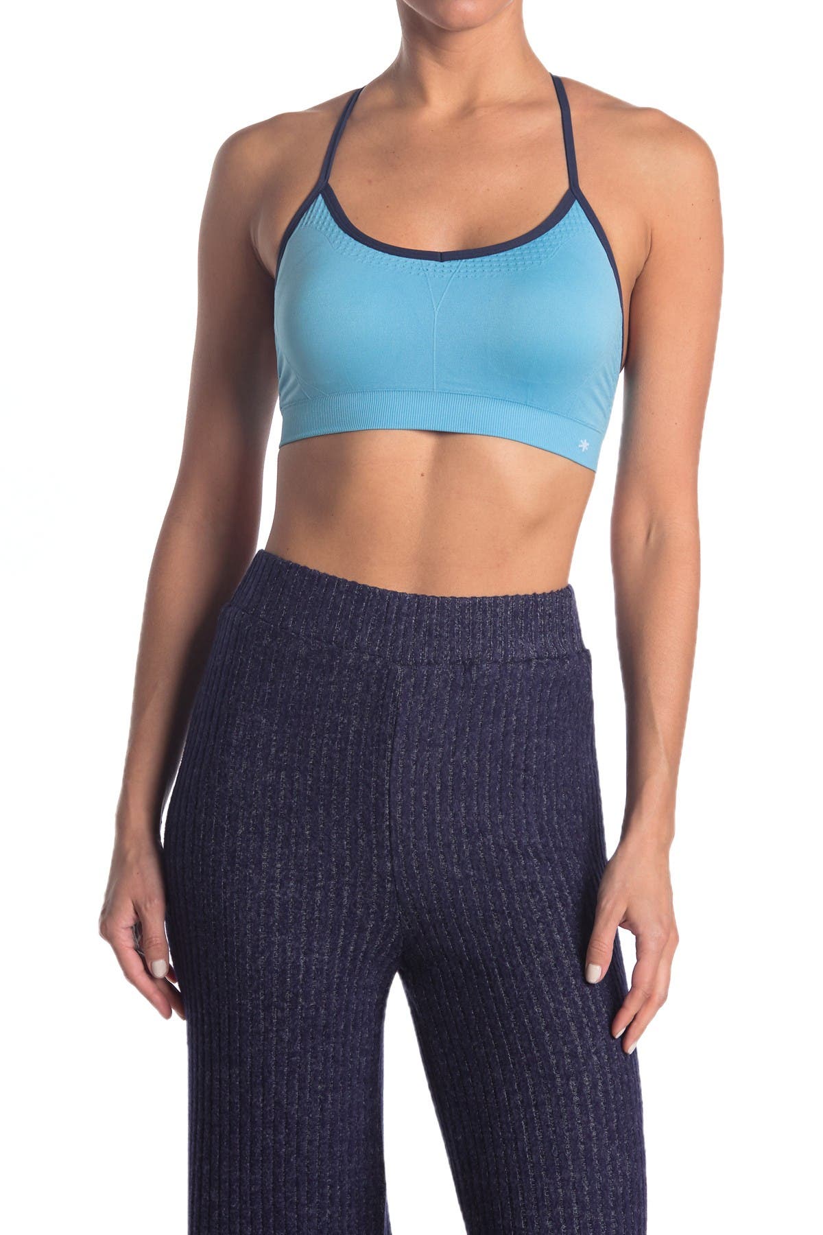 strappy back sports bra