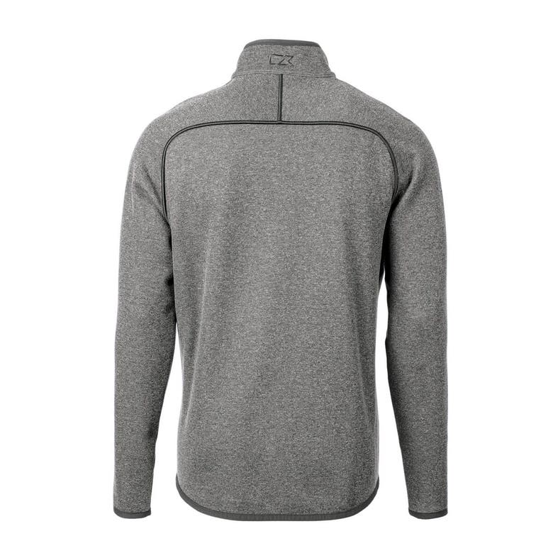 Shop Cutter & Buck Heather Gray New Orleans Saints Throwback Logo Mainsail Sweater-knit Big & Tall Full-z