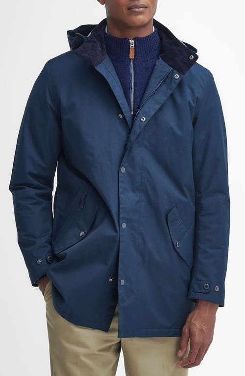 Shop Barbour Chelsea Waterproof Jacket In Navy/blue Granite Tartan