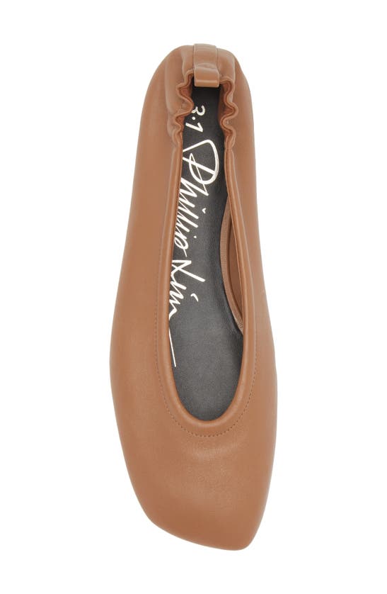 Shop 3.1 Phillip Lim Id Stretch Back Ballet Flat In Camel