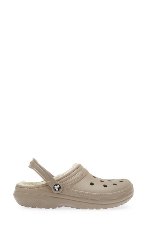 Shop Crocs ™ Classic Lined Slipper In Mushroom/bone