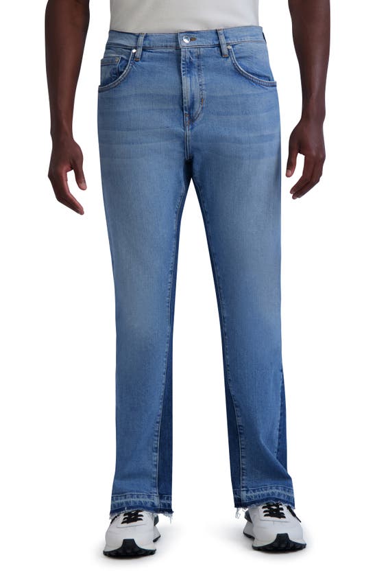 Shop Karl Lagerfeld Paris W56 Straight Leg Jeans In Indigo