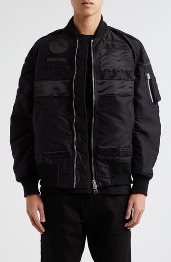 AMG Patch Nylon Bomber Jacket AMG Patch Nylon Bomber Jacket