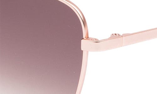 Shop Sito Shades Candi 59mm Gradient Standard Butterfly Sunglasses In Rose Gold/dew/minky Grad