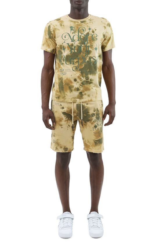 Prps Men's Missons Cotton T-shirt In Green Multi
