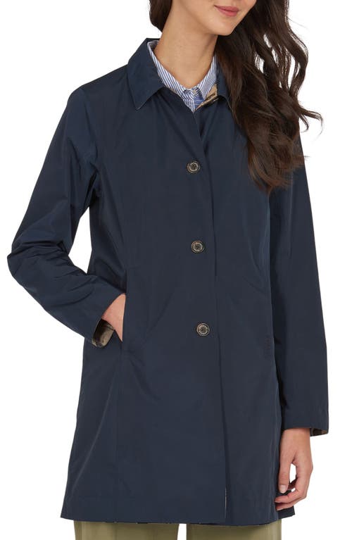 Barbour Babbity Reversible Rain Jacket in Navy/Dress at Nordstrom, Size 14 Us