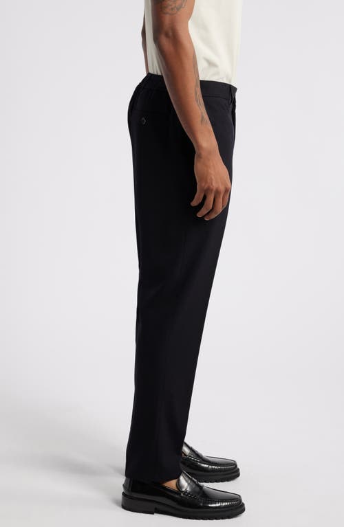 Shop Open Edit Slim Fit Solid Color Pants In Black