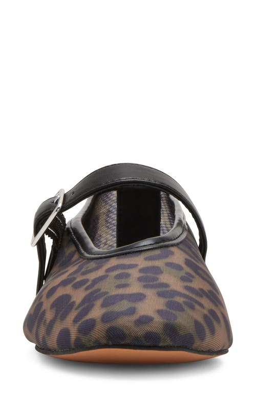 Shop Steve Madden Dreaming Mary Jane Flat In Leopard Mesh