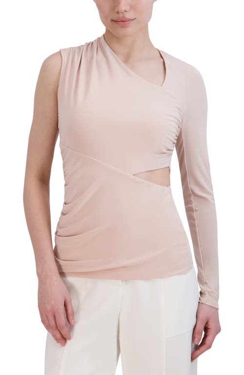 bcbg Cutout One-Sleeve Knit Top in Pink