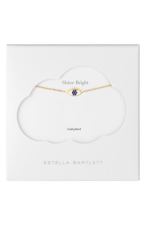 Estella Bartlett Happy Thoughts Eye Pendant Necklace in Gold at Nordstrom