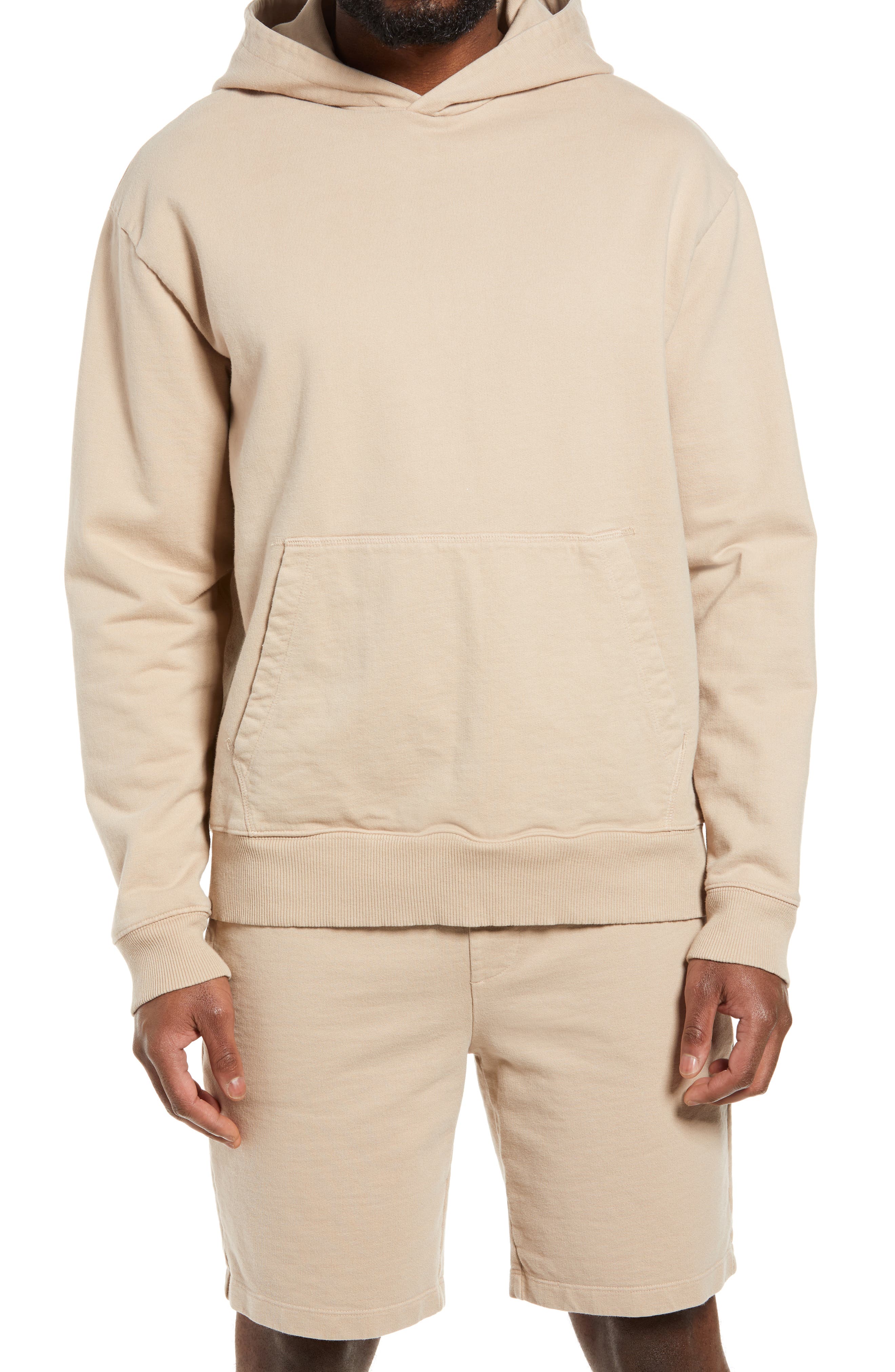 beige mens hoodie