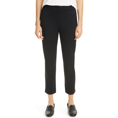 Eileen Fisher Slouchy Tencel Lyocell Blend Ankle Pants, Black