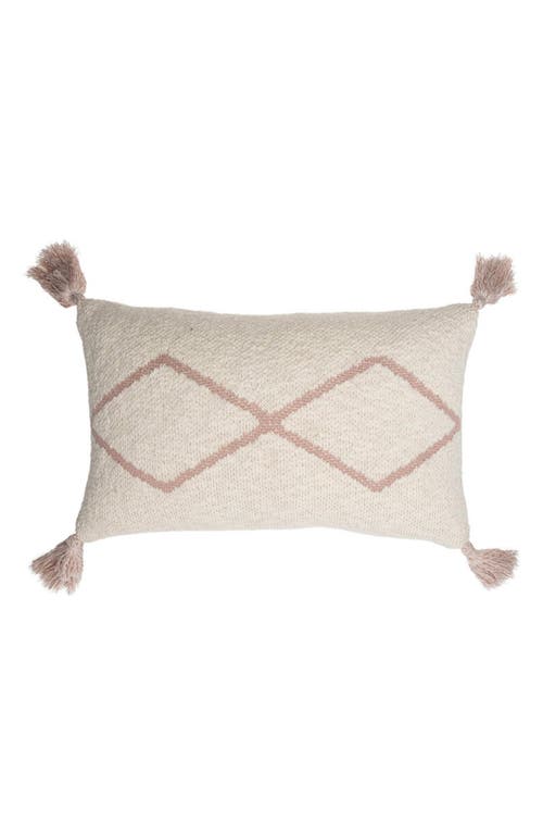 Lorena Canals Oasis Tassel Knit Accent Pillow in Pale Pink at Nordstrom