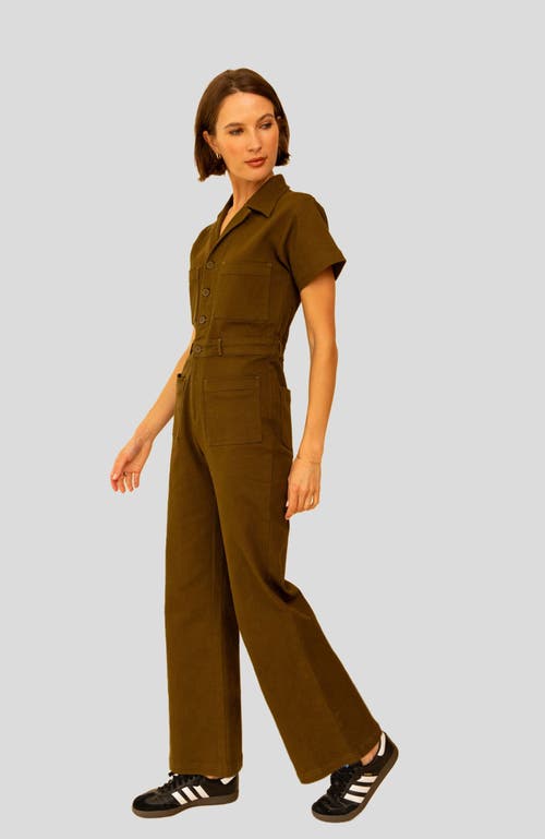 Whimsy + Row Logan Jumpsuit In Hunter